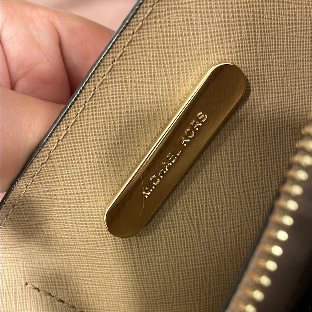 Michael Kors Gold Structured Tote Bag
